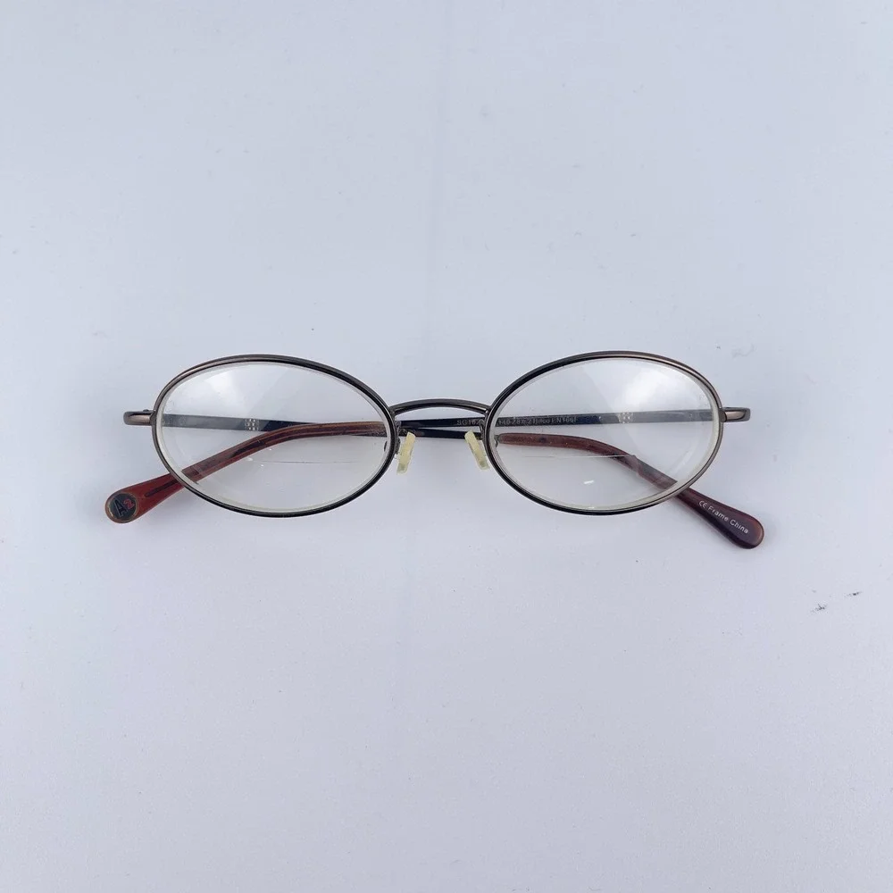 Hilco A2 Eyewear SG102 Unisex Eyeglasses Frame Brown‎ Full Rim Oval 49-19-135mm